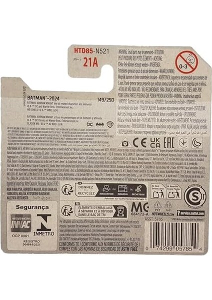 Wheels - Arkham Knight Batmobile - Batman 4/5 - HTD85 - Short Card - Dc - Koyu Mavi Metalik - Mattel 2024 – 1:64 fiyatları