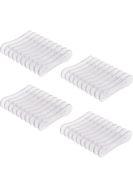 Plastik Sabun Tutacağı, Kendinden Drenajlı Sabun Tepsisi Şeffaf Banyo Tuvalet Mutfak 4 Adet M-132