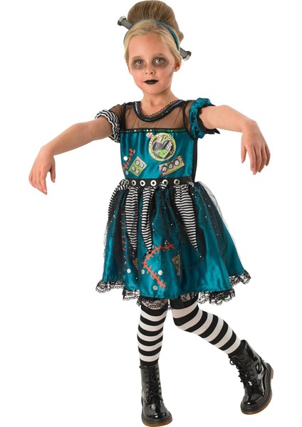 Frankie Girl Kız Çocuk Kostümü 5-6 Yaş