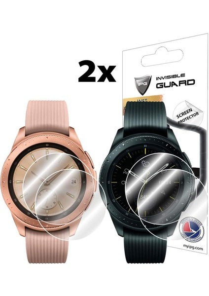 Samsung Galaxy Watch 42 mm Rosegold & Midnight Black Ekran Koruyucu, 2 Adet