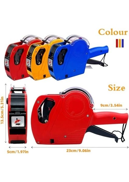 Motex MX-5500 Etiket Makinesi Fiyatlandırma Etiket Tabancası Yeni Sürüm 8 Hane (Mavi) fiyatları