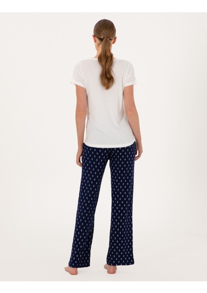 Kadın Beyaz Kısakollu Pijama Takımı 50318966-VR013 indirimleri