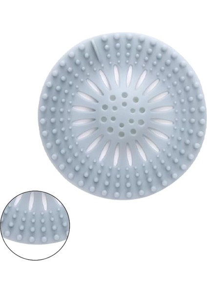 Yuvarlak Silikon Süzgeç 12 cm Lavabo ve Küvet Süzgeci, Lavabo Tıkacı Beyaz Renk 1 Adet M-140 modelleri