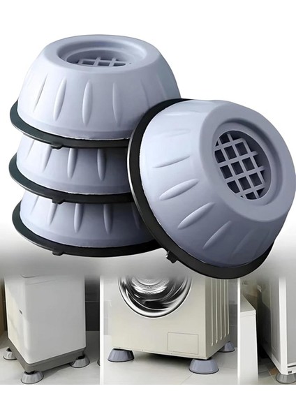 Çamaşır Buzdolabı Makinası Beyaz Eşya Titreşim Önleyici Yükseltici Ayağı Altlığı 4 Adet M-541 modelleri