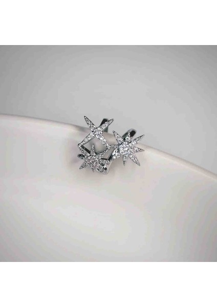 Özel Seri Zirkon Taşlı Yıldız Tasarım Earcuff