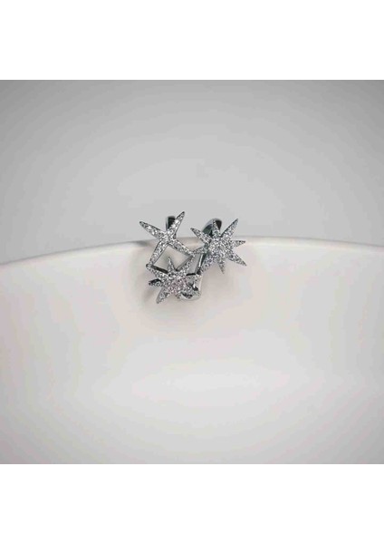 Özel Seri Zirkon Taşlı Yıldız Tasarım Earcuff indirimleri