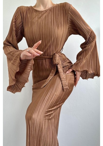 Vizon Ispanyol Kol Piliseli Elbise modelleri