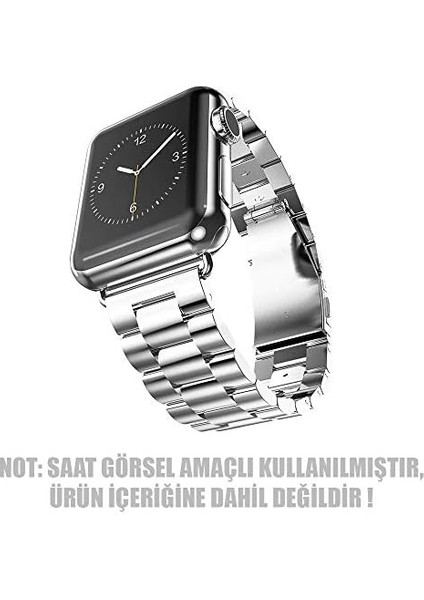 Apple Watch Series 8 45MM Metal Stainless Steel Için Kordon Gümüş modelleri