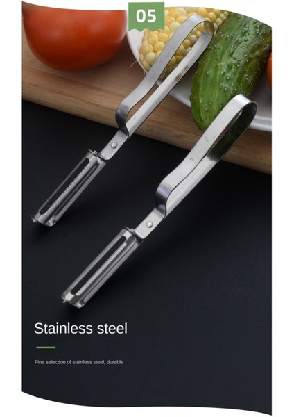 Lüks Yan Soyacak & Sebze Domates Patates Soyacağı & Paslanmaz Çelik Soyacak M-2736 fırsatları