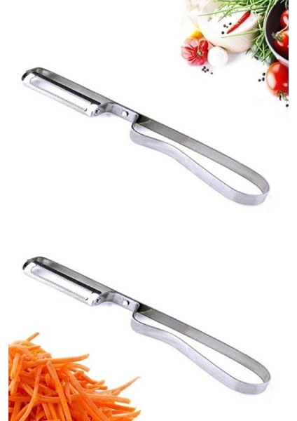 3ADET Metal Yan Soyacak Patates Sebze Paslanmaz Çelik Sebze Soyacak Aparatı Lüks Soyacağı M-2736 fiyatları