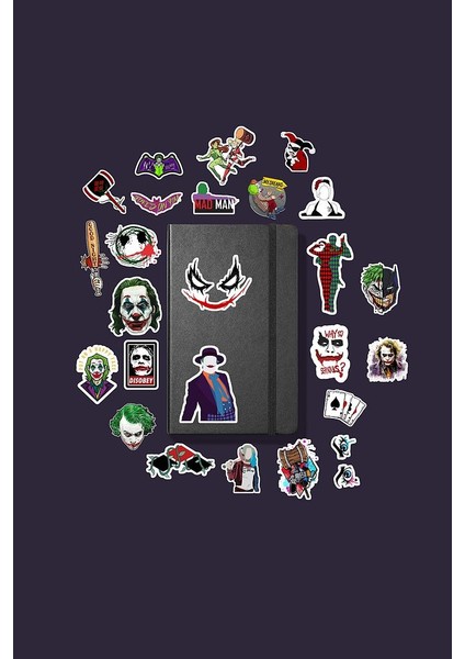 Joker Harley Queen Sticker Paketi /bullet Journal Defter Çıkartma Ajanda Laptop Etiket