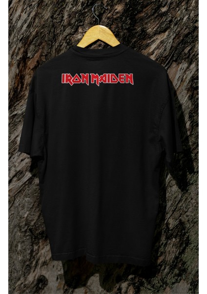 Oversize England Flag Iron Maiden Ense Baskılı Tişört, Unisex Rock Band Bisiklet Yaka T-Shirt fiyatları