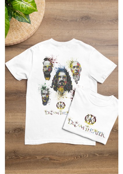 Oversize Dream Theater Sırt Baskılı Tişört, Unisex Rock Band Temalı Bisiklet Yaka T-Shirt fiyatları