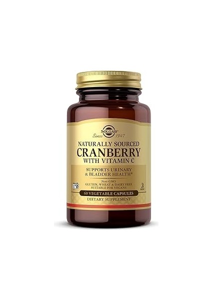 Solgar Cranberry With Vitamin C 60 Kapsül