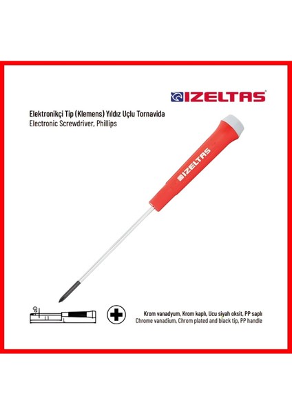 Yıldız Tornavida 4X80MM, Dayanıklı Elektronikçi Klemens Tornavida fırsatları