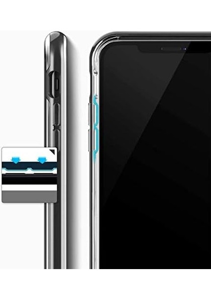 Design VRS88870 Iphone x Crystal Bumper Kılıf Metal Black modelleri
