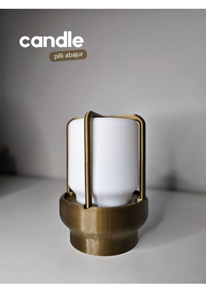Kahverengi Pilli Gece Lambası, Loş Işık, Rahat Atmosfer Yaratır