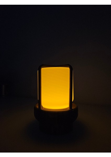 Kahverengi Pilli Gece Lambası, Loş Işık, Rahat Atmosfer Yaratır modelleri