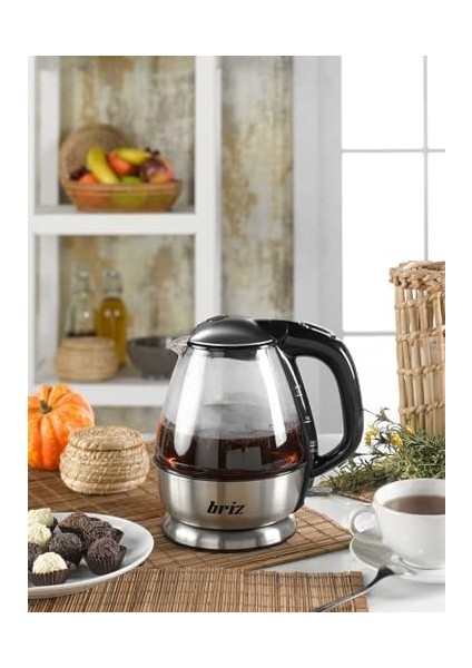 BR711 Inox Su Isıtıcı Cam Kettle modelleri