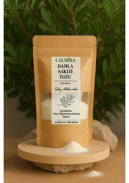 Damla Sakızı Tozu Doğal - Sakız Adalarından 5 gr - Öğütülmüş Damla Sakızı