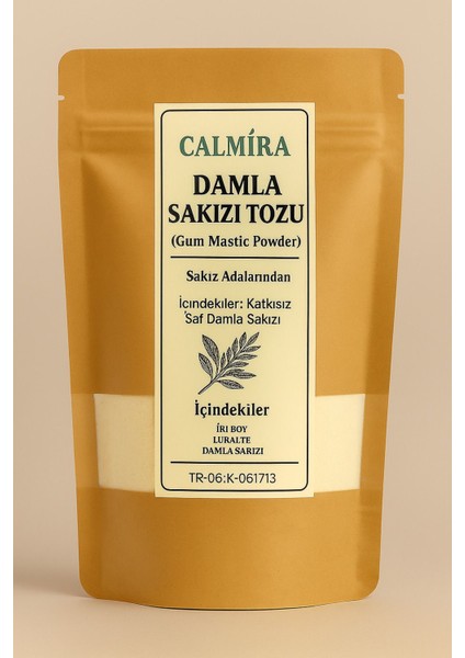 Damla Sakızı Tozu Doğal - Sakız Adalarından 5 gr - Öğütülmüş Damla Sakızı