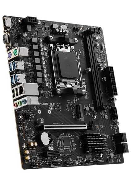 Pro A620M-B Am5 Ddr5 6800MHZ(OC) HDMI VGA M.2 Usb3.2 Jargb_v2 Matx modelleri
