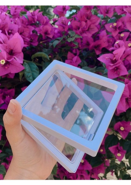 Çok Amaçlı 3D Aksesuar Kutusu 11x11x2 cm Gri Renk