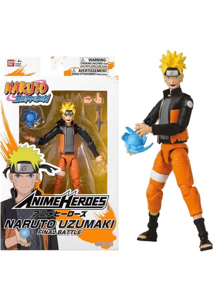 16 cm Anime Heroes Naruto Figürleri - Naruto Uzumaki Son Savaş