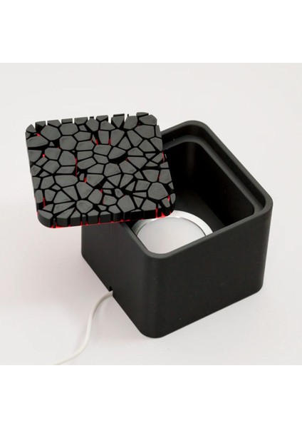 Şeffaf Lava Grid Gece Lambası, Yumuşak Işık, Modern Tasarım, Huzurlu Atmosfer modelleri