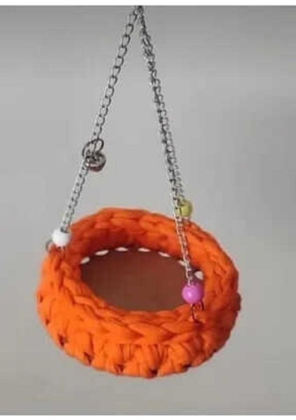 El Örgülü Muhabbet Kuş Hamağı Oyuncağı 12X23 cm fiyatları