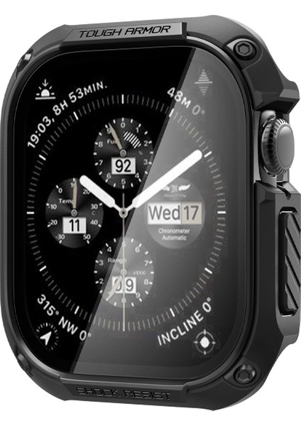 Apple Watch 46MM Seri 10 Kılıf Tough Armor Black - ACS08603