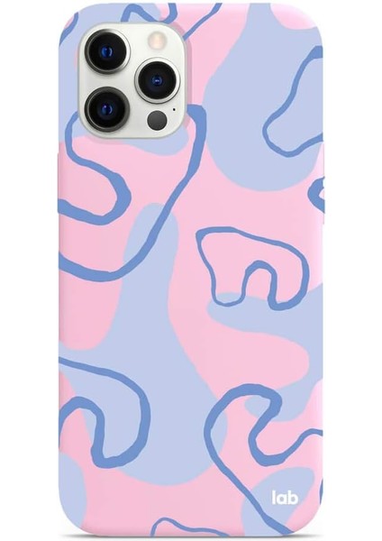 Iphone 12 Pro Max Pembe Silikon Telefon Kılıfı - Smoke Blue