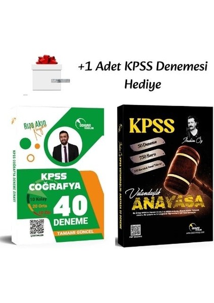 Doktrin 2026 Kpss Coğrafya 40 Deneme ve Vatandaşlık 50 Deneme (2 Kitap) + 1 Kpss Denemesi Hediye