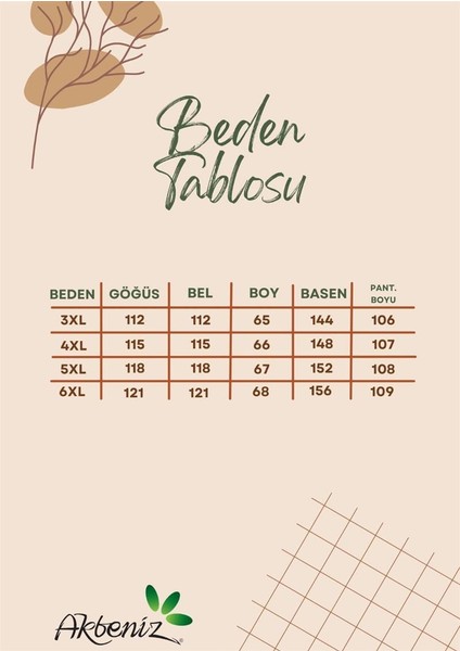 Akbeniz Kadın Pembe Büyük Beden Penye Alt Üst Takım