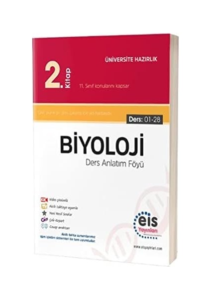 Yayınları Yks Biyoloji Ders Anlatım Föyü 2. Kitap