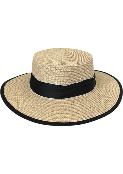 Kadın Arı Detaylı Siyah Fiyonklu Hasır Şapka fiyatları