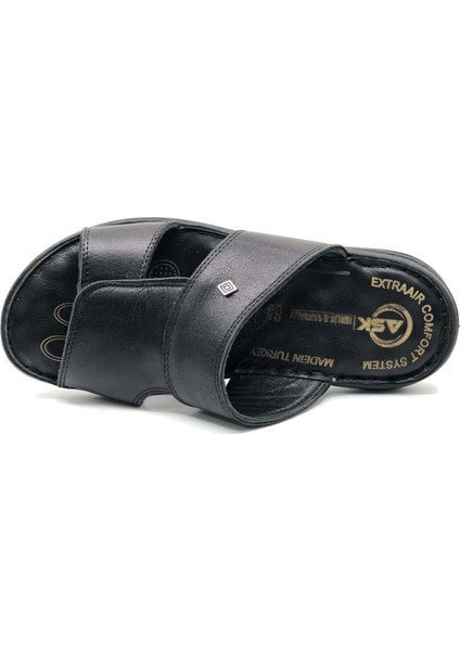 Asker 1928-25 %100 Hakiki Deri Erkek Full Ortapedik Terlik indirimleri