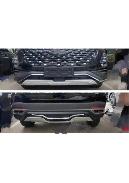 Chery - Omoda 5 Uyumlu Ön Arka Koruma Sılver fiyatları