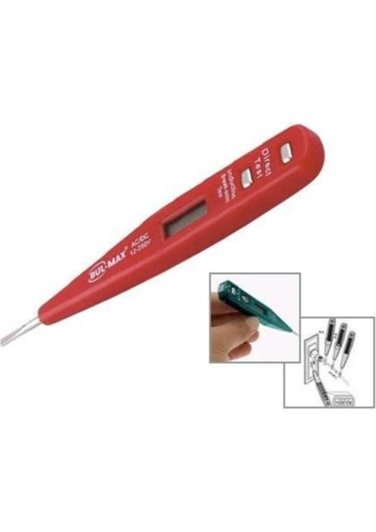 Dijital LCD Ekranlı Elektrik Kontrol Kalemi, Hassas Ölçüm ve Kullanım Kolaylığı Sağlar fiyatları
