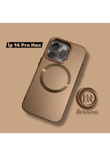 Apple Iphone 14 Pro Max Uyumlu Standlı Kapak Magsafe Sert Kılıf Lens Koruma .