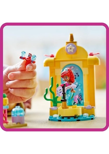Princess Ariel’in Müzik Sahnesi 43235 – 4 Yaş ve Üzeri Prenses Seven Çocuklar Için Yaratıcı Oyuncak Yapım Seti (60 Parça) modelleri