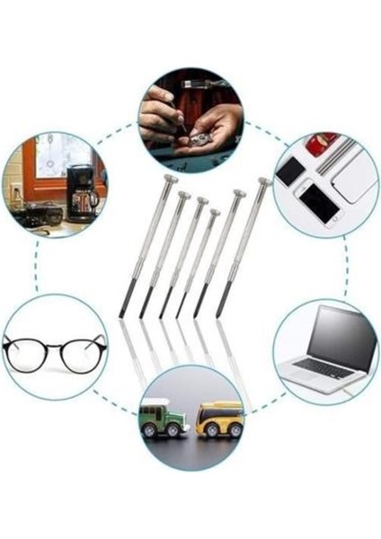 6 Parça Mini Onarım Tornavida Seti, Çok Amaçlı ve Hafif Tasarım indirimleri