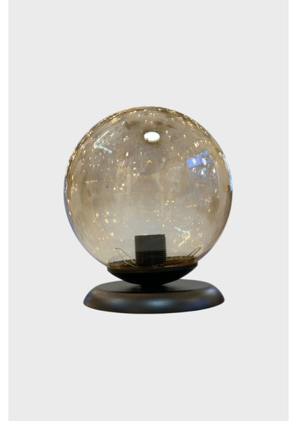 Şık Siyah Bal Cam Küre Başlıklı Masa Lambası, Modern ve Zarif Tasarım fiyatları
