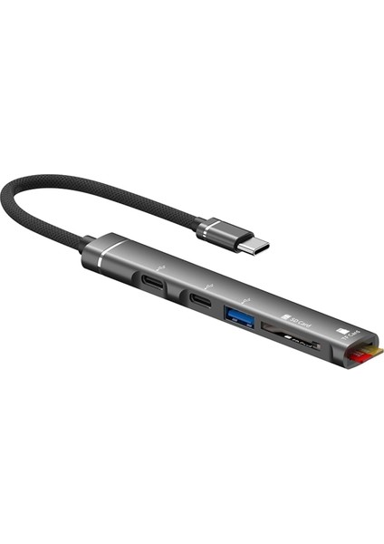 Type-C Uclu Iphone 15 Uyumlu Sd Kart Tf Kart Micro Sd Kart Okuyucu USB 3.0 Girişli Xiaomi Note 10 ve Galaxy S23 Uyumlu Tak Çalıştır ZR562