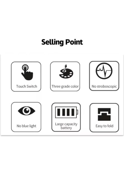 Beyaz Masa Lambası, Dokunmatik, Saatli ve Kalemlikli Tasarım ile Fonksiyonel Kullanım