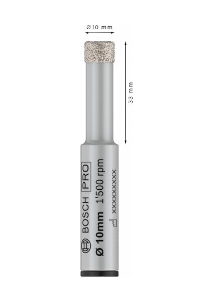 1x Döner Matkaplar Için Pro Ceramic Dry Matkap Ucu, Silindirik Şaft (Döşemeler, Sert Fayanslar, Ø 10 Mm, Professional Aksesuar Döner Matkap/vidalamalar) fiyatları