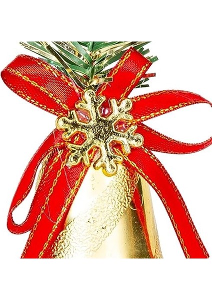 Yılbaşı Süsü Kurdeleli Çan 6&apos;lı Paket Dore 5x6 Cm. fiyatları