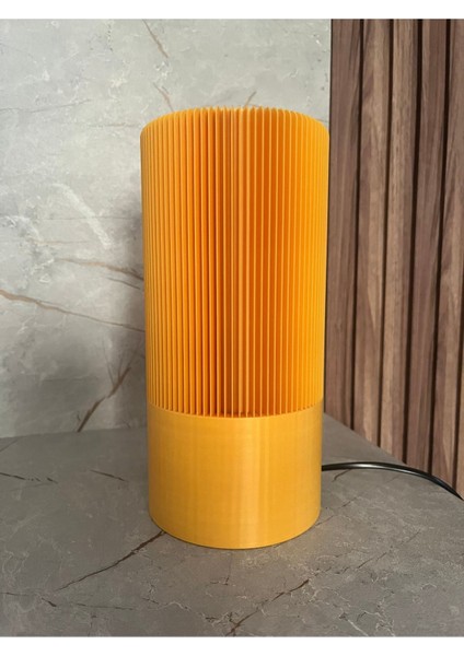 3D Gece Lambası, Sarı Renk, Modern Tasarım, Şık Dekoratif Aydınlatma