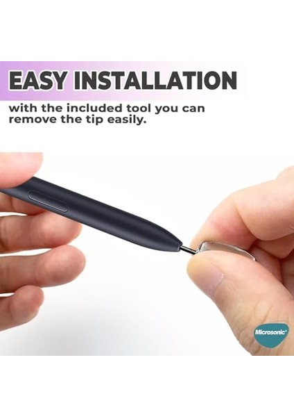 Samsung Galaxy Tab S10 Ultra X920 Pencil Uçları 5`li Paket Siyah modelleri