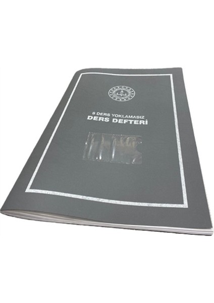 Ders Defteri 8 Ders Yoklamasız Plastik Kapak - 1 Adet